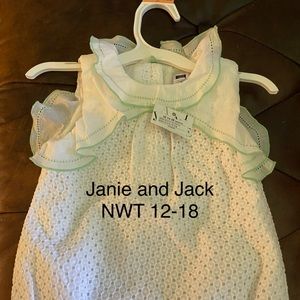 NWT Janie and Jack bubble outfit